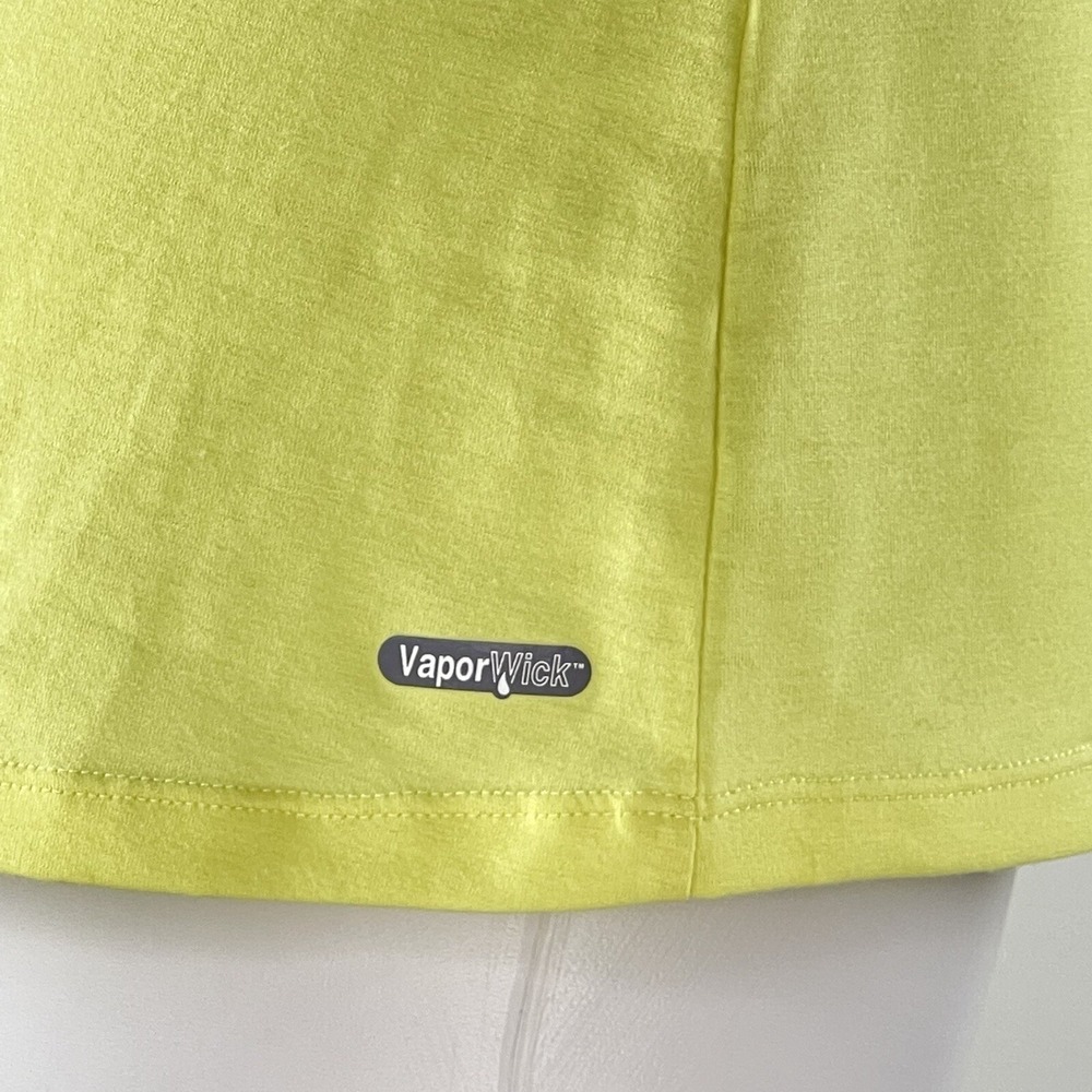 The North Face Vaporwick Tshirt Short Sleeve Lightweight Yellow Womens XL New - Picture 7 of 10